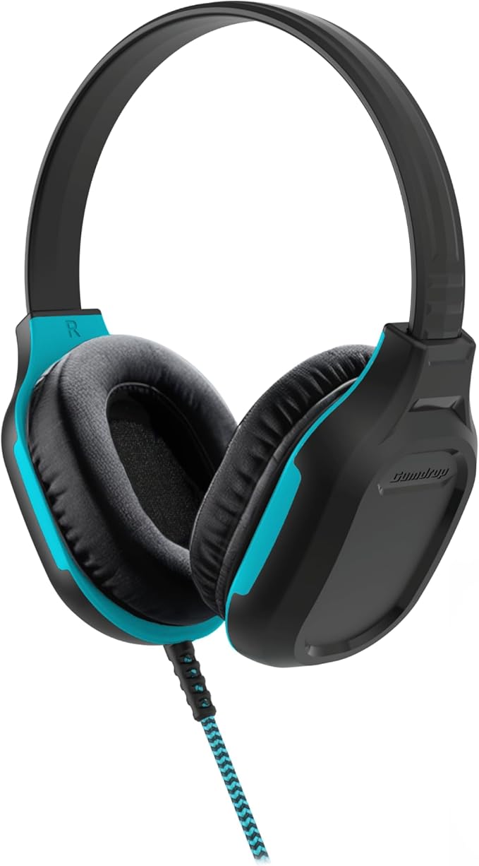 Gumdrop DropTech On-Ear Wired Headphones No Mic | USB C - Long Tangle Free Chew-Proof Cord - Rugged Reliable Drop Tested and Comfortable for Kids K-12 Students Classroom and School Use