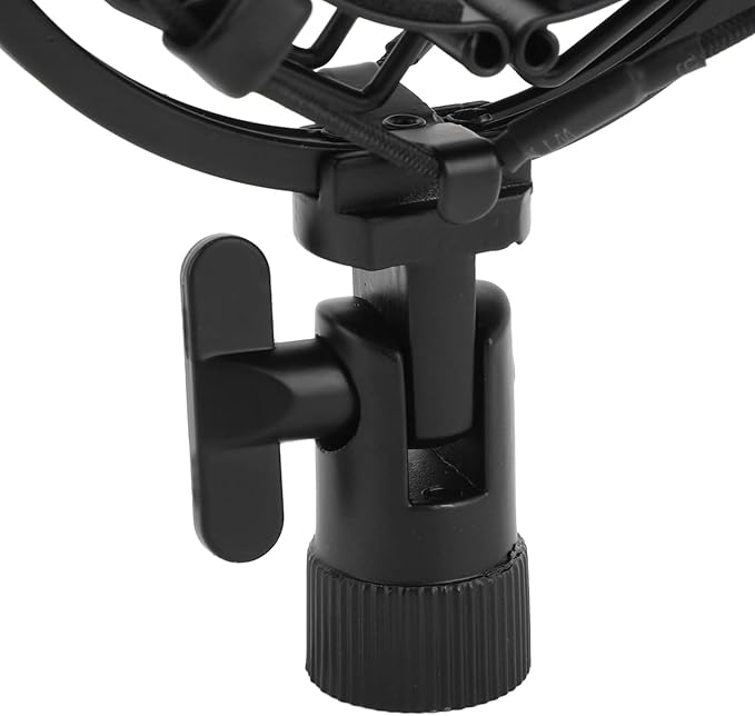 Microphone Shock Mount, Universal Shockmount For Microphones 55-60Mm In Diameter, Anti Vibration and Noise Mic Clip Holder Mount with Soft Pad