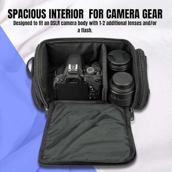 Ultimaxx Medium Carrying Case/Gadget Bag for Sony,Nikon, Canon, Olympus, Pentax, Panasonic, Samsung & Many More SLR Cameras & Camcorders