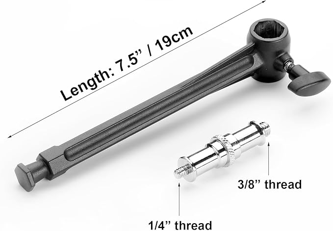 PHOCUS Super Clamp with 6" Exntension Arm for Photography Studio Video Camera Lighting
