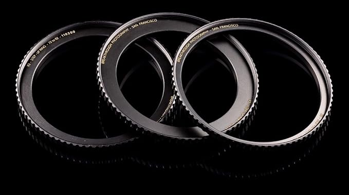 Breakthrough Photography 58mm to 82mm Step-Up Lens Adapter Ring for Filters, Made of CNC Machined Brass with Matte Black Electroplated Finish