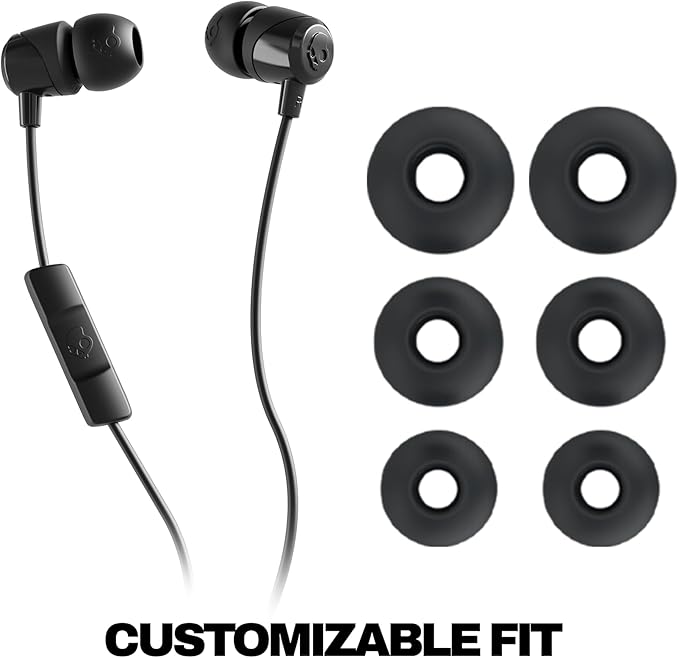 Skullcandy Jib USB-C Wired Earbuds with Noise Isolating Fit, in-Line Microphone Call and Track Control for iPhone Android, Ear Gel Sizes Included for Custom Fit - Plasma