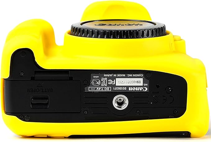 Professional Secure Silicone Camera Cover Housing Rubber Protective Body Skin Bag for Canon EOS 600D 650D 700D DSLR Camera Case (Yellow)
