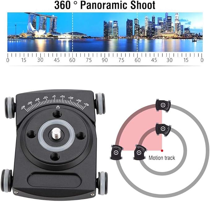 Yoidesu Camera Table , Skater , Camera Slider , Mobile Rolling Slider Car Skater Video Track Rail with 360 Degree Swivel,Mini Ball Head,DSLR Rig Film Camera