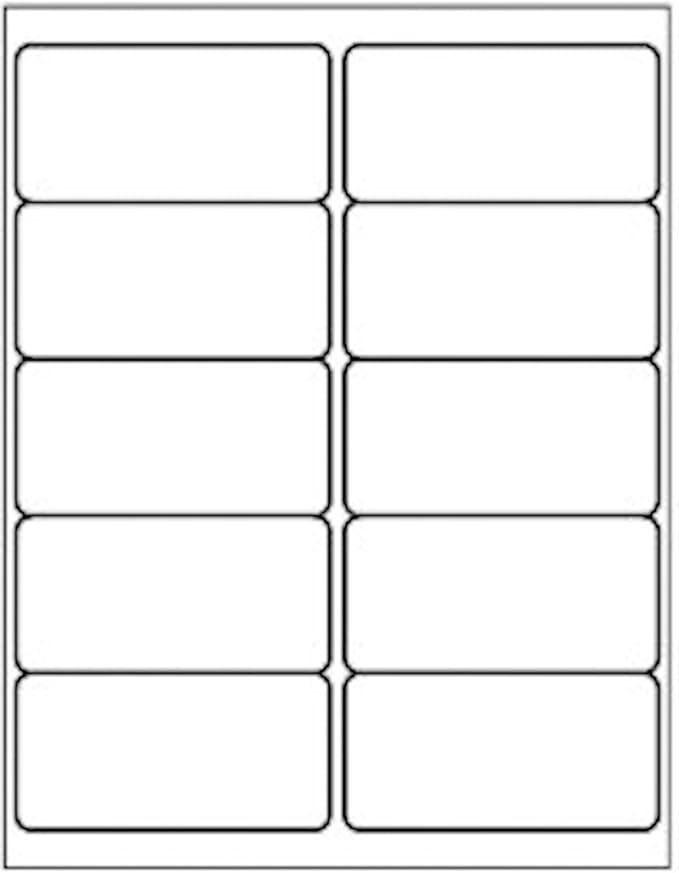 10 Up - Shipping Address Labels - 2" x 4" - 2000 Labels