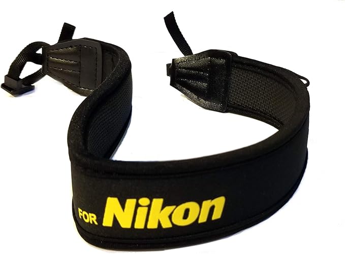 Fotasy Professional Neoprene Neck Strap for Nikkor Cameras, Camera Neck Strap Compatible with Nikon D5 D4 D3 DS850 D810 D800 D750 D7500 D7300 D7200 D7000 D5600 D5500 D5300 D5100 D5000 D3500 D3400