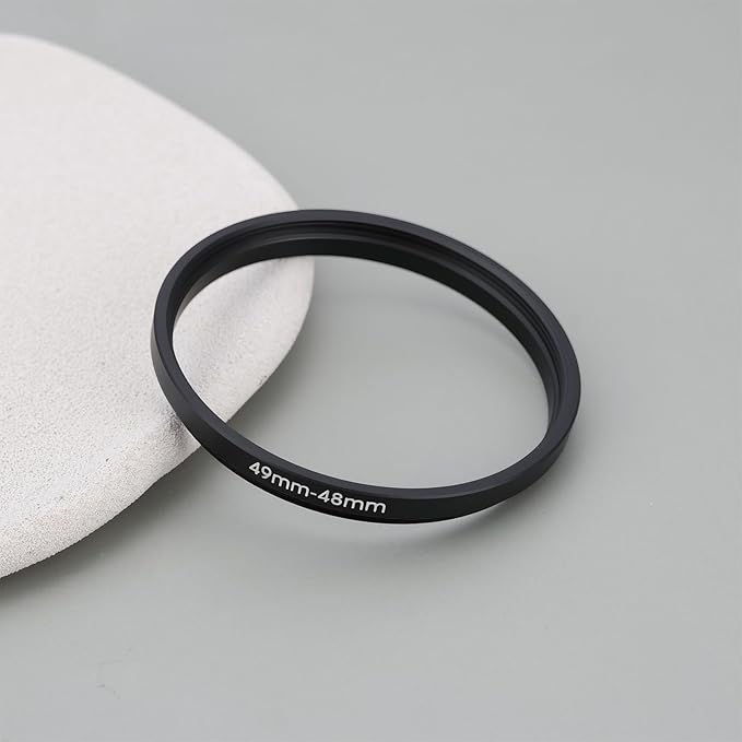 49mm to 48mm Step-Down Ring Aluminium Alloy for Most Cameras