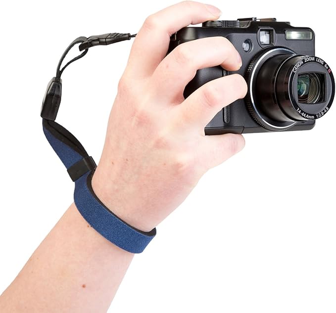 OP/TECH USA Cam Strap - QD | Quick Release Wrist Strap for Digital, Film & Vintage Cameras – Navy, Made in USA