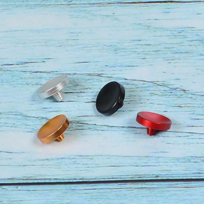Comimark 4Pcs 10mm Concave Metal Soft Shutter Release Button