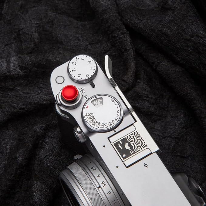 Metal Thumb Grip with Hot Shoe Cover for Fujifilm X100V/X100VI Sea of Clouds Pattern Camera Hot Shoe Thumb Hand Grip (Sea of Clouds)