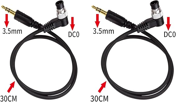 Foto&Tech 3.5mm DC0 Camera Remote Control Shutter Release Cable Cord for Nkon Z8 Z9 D810 D850 D700 D500 D300 D200 D5 D6 D3 D1
