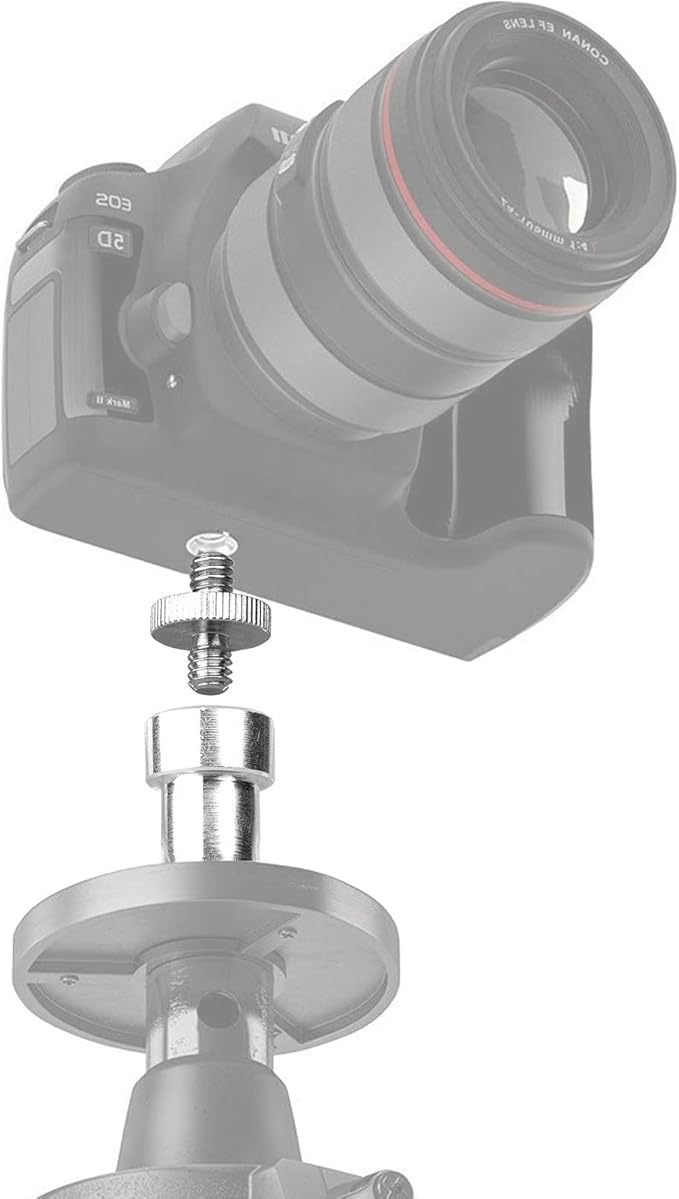 Camera Mount Screw, ChromLives 1/4 to 3/8 Tripod Screw Adapter,1/4 Screws,3/8-20 Thread Converter Adapter,Camera Hot Shoe Mount Adapters for Monopod,Ballhead Flash Light,22Pack
