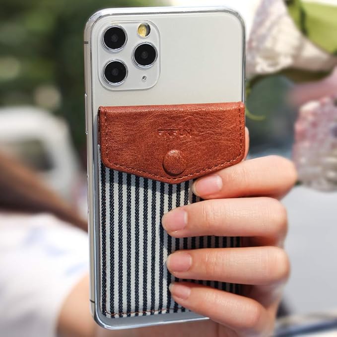 Ultra-Slim Self Adhesive Credit Card Leather Wallet