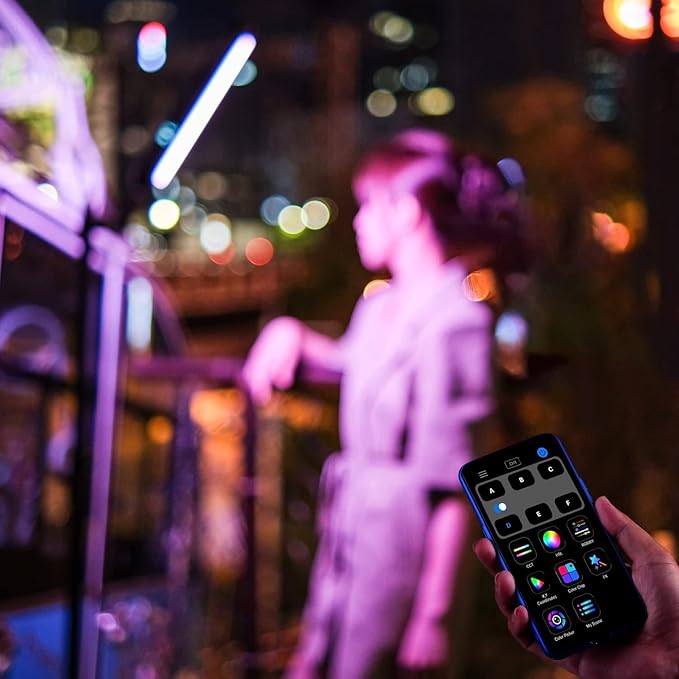 Handheld Light Wand, K21 RGB Light Stick Tube, APP Control 2500K-8500K LED Light Stick Wand for Night Light Painting Photography Video Tiktok Vlog YouTube