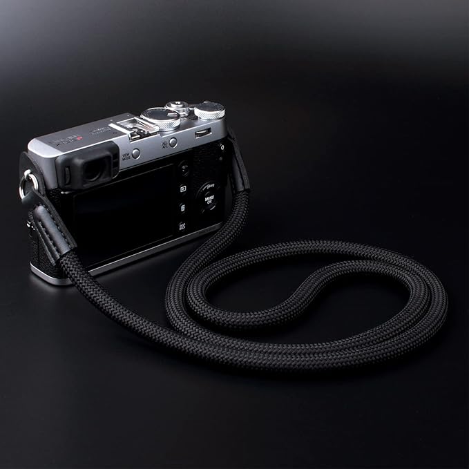 Camera Strap,Climbing Rope Camera Strap for DSLR SLR Mirrorless Camera Neck Shoulder Strap 120cm Black