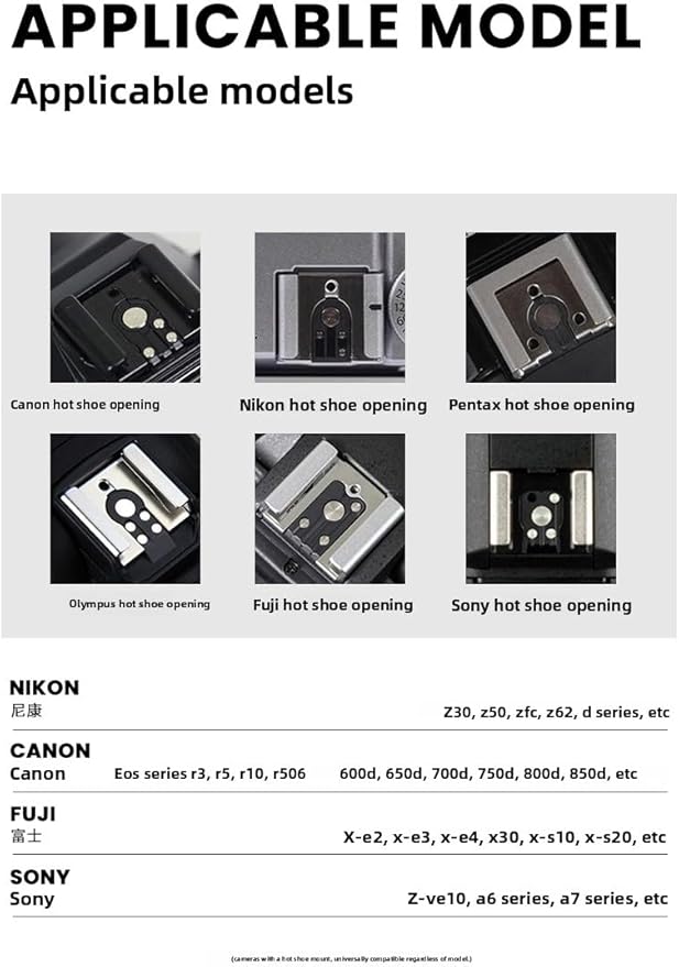 Camera hot Shoe Cover Camera Shutter Button for Fujifilm X-T50 X-S20 X-S10 X-T4 XT30 for Nikon Z6iii Z7 Z30 Z50 ZF (006)