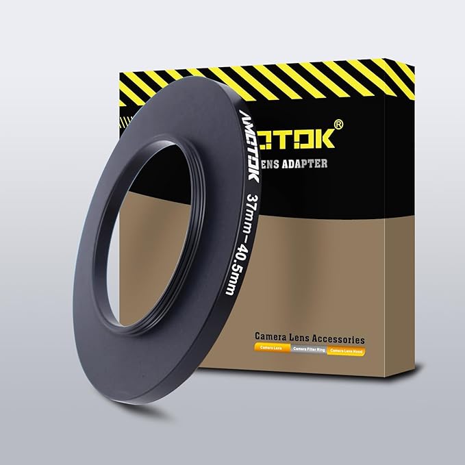 37mm Lens to 40.5mm Camera Lens Adapter,37mm to 40.5mm Filter Step up Ring Adapter Ring,Compatible All 40.5mm Filter Accessory