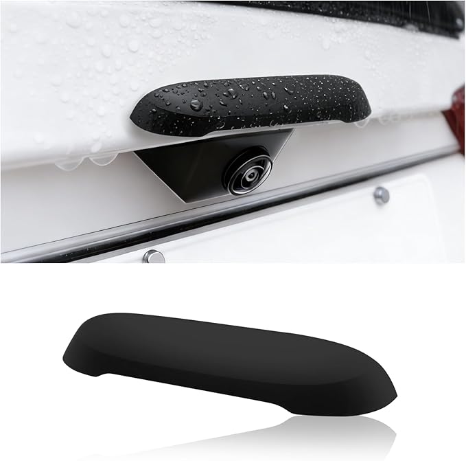 Silicone Car Backup Camera Rain Shield,Soft Wider Backup Camera Rain Cover for Providing Clear Reversing Image,Universal Self-Adhesive Reverse Cameras Rains Cover Car Accessories (Small)