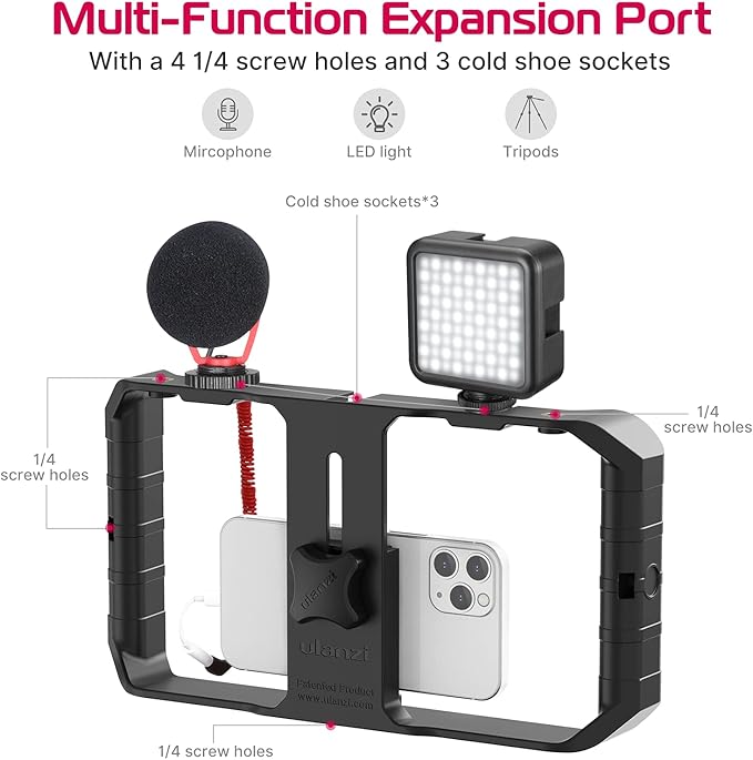 ULANZI U Rig Pro Smartphone Video Rig+ Versatile Camera Shoulder Bag Photography