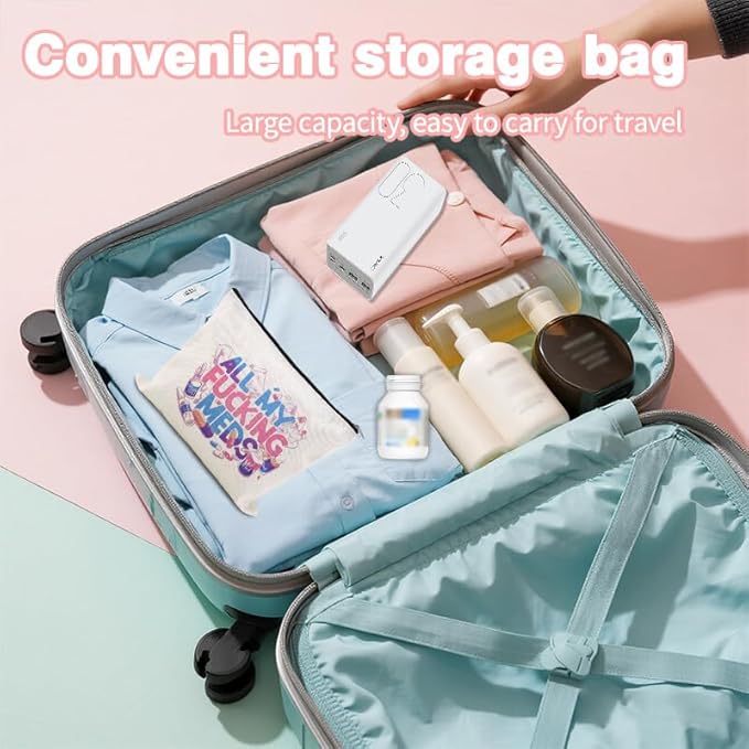 Patient Medication Pouches for Traveling Med Case for Pill Box Storage Container Pharmacy Doctor Medical Funny Novelty Gifts for Physician Nursing Assistant Pharmacist Nurses Makeup Bags for Work Camp