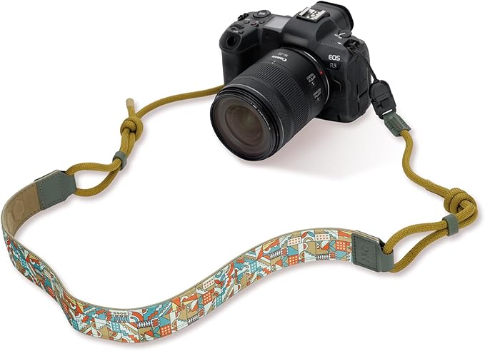 JJC Camera Neck Strap with Quick Release, Vintage Camera Shoulder Sling Strap for Canon EOS R100 R50V R50 R6 Sony A7 V A7 IV A7R V A7C II Fujifilm X half X-E5 X-M5 X-T50 X-T30 III II-ChromaWild