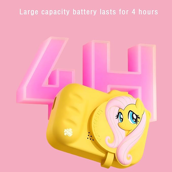 My Little Pony Magic Catcher Children's Camera，Toddler Camera 3 Year Old, Kid's Camera with SD Card，Fluttershy