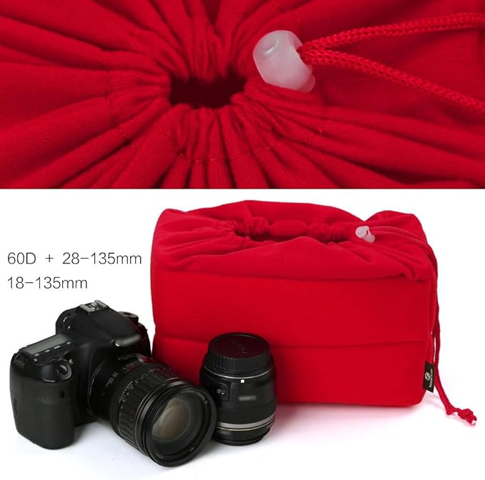 Koolertron Shockproof Camera Photo Bag for SLR TLR Camera Insert Partition Padded Case,Can be Put Directly Into the SLR Camera Bag With Freely Adjustable Compartment