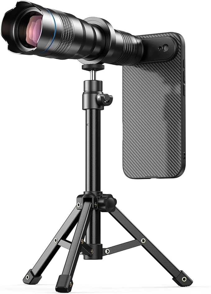 Evil eye 36X Telephoto Lens for iPhone 17 Air, High Power HD Telephoto Phone Lens with Tripod, Phone Lens Attachments for Travel, Concert, Exploration