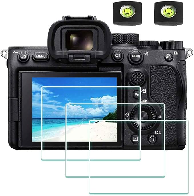 Screen Protector for Sony RX10 IV RX III RX10 II RX10 RX10IV RX10III RX10 II Camera & Hot Shoe Cover, 0.3mm 9H Hardness Tempered Glass Anti-Scrach Anti-Fingerprint Anti-Bubble [3Pack]