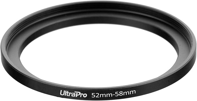 UltraPro Step-Up Adapter Ring 52mm Lens to 58mm Filter Size