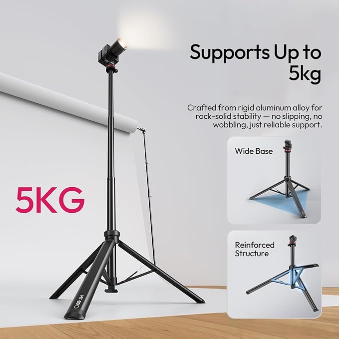 ULANZI Smartphone Video Rig with Selfie Ring Light & MT-80 Aluminum Camera Phone Video Light Tripod Stand Combo for Photo Booth Filmaking Live Steam Tiktok YouTube Video Recording