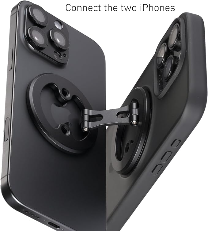 Dual Ring Magnetic Phone Holder– Ultra-Compact, Foldable, and Durable Aluminum Alloy Phone Stand for iPhone 12 13 14 15 16 (Compatible with MagSafe Cases)