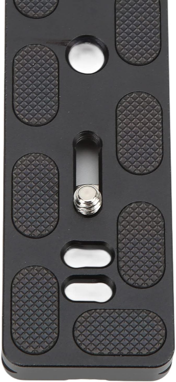 Quick Release Plate with 1/4 Inch Screw and D Ring, Arca Swiss Standard QR Plate for Camera Tripod Ball Head, Aluminum Alloy with Anti - Slip Rubber Pads (150mm)