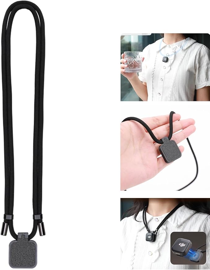 For DJI Mic Mini Clip Magnetic Mounting Accessories,Magnetic Neck Adjustable necklace lanyard