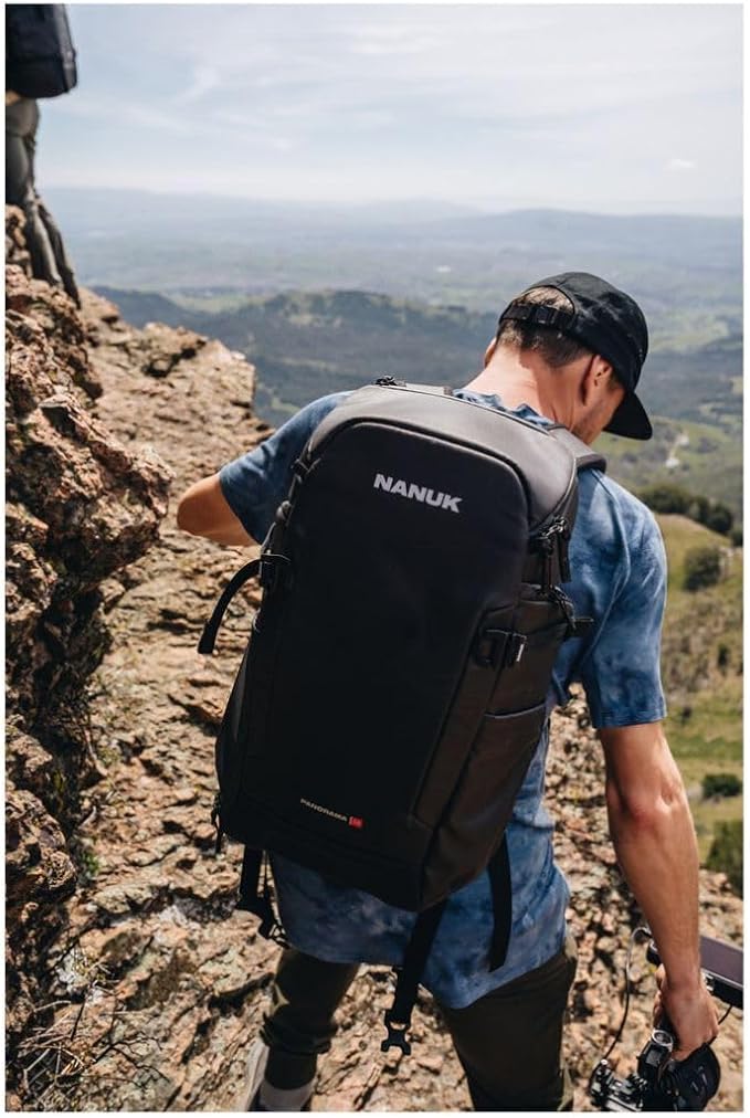 NANUK N-PVD 18L Backpack Camera Bag for Photographers – Hardshell & Highly Water-Resistant | Fits 1 to 2 Camera Bodies, 2 Lenses, Tripod, 14" Laptop, & More
