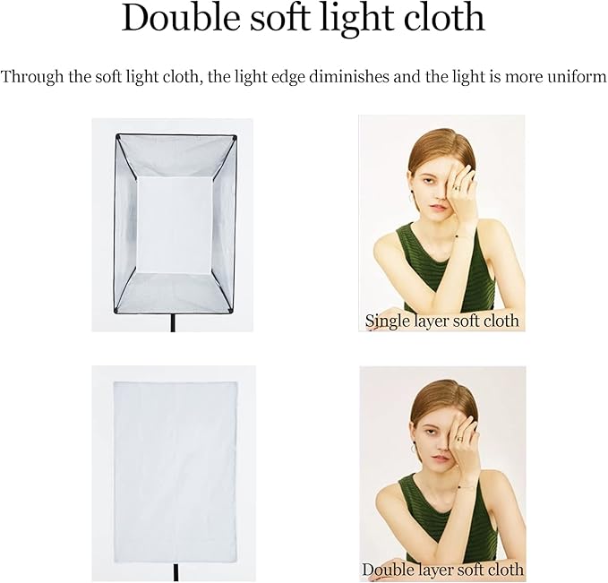 Godox FW80x120CM/ 32"x47" Bowens Mount Strip Honeycomb Grid Softbox, Portable Softbox with Bowens Mount Speedring and Carry Bag,Strip Soft Box for Studio Strobe Flash Portrait Product Photography