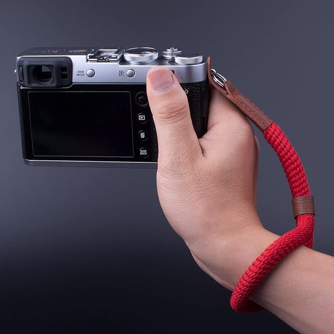 Camera Wrist Strap,Hand Strap lanyard for DSLR SLR Mirrorless Camera Rope Adjustable Safety Strap(Red)