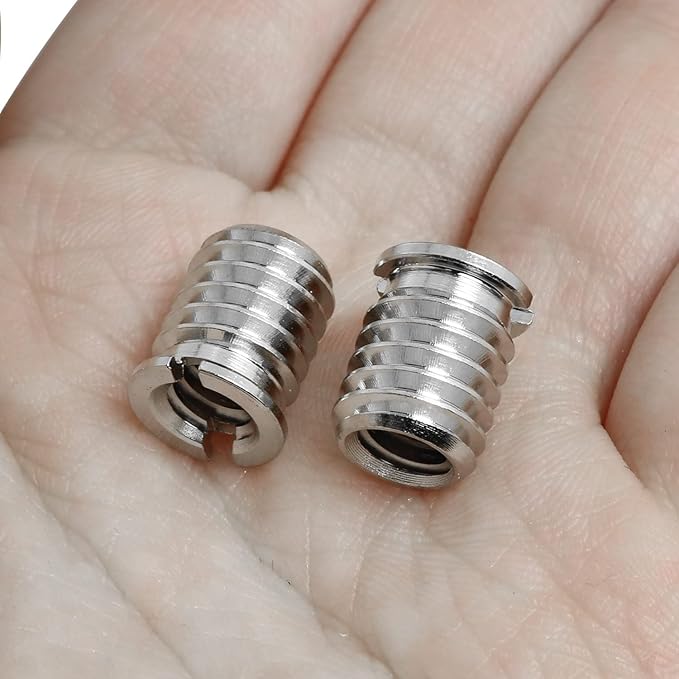 Threaded Screw Adapter LUORNG 6PCS 1/4"-20 Female to 3/8"-16 Male Easy Mount Convert Screw Adapter for DSLR Tripod Monopod, 1/4 inch to 3/8 inch Tripod Thread Adapter