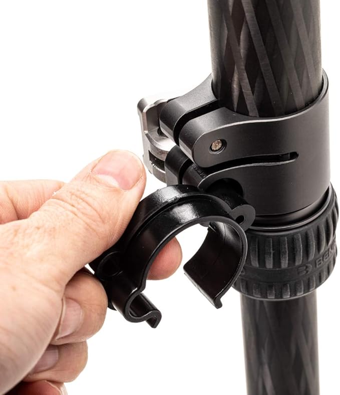 Benro Carbon Fiber Monopod – 6-Section Lightweight Travel Monopod with Twist Locks, Folding Base, 360° Swivel, and High Load Capacity for DSLR, Mirrorless & Video Cameras (MSD36C)