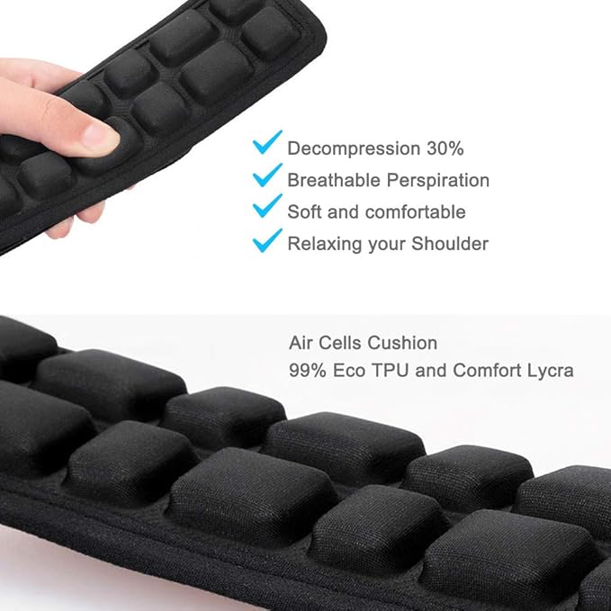 RLSOCO Shoulder Strap Pad Replacement Air Cushion Pad(One Piece) for Bags Briefcase,Backpacks, Laptop Computer Messenger Bag Drone Camera Case