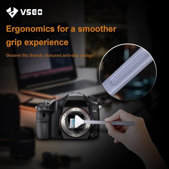 VSGO 24pcs Full-Frame Camera Sensor Cleaning Kit, Sensor Cleaning Swabs, Compatible with DSLR & SLR Digital Cameras (V-S03-24)