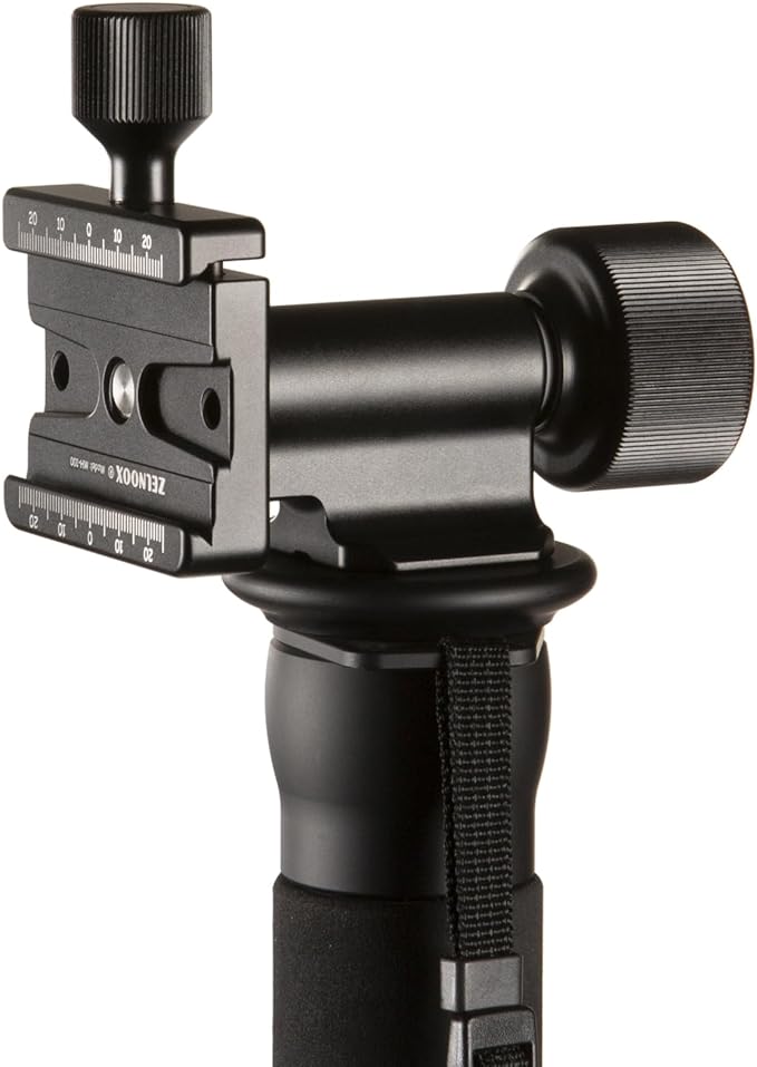 Monopod Gimbal Head – Side Saddle Speed Tilt with Arca-Swiss Dovetail Quick Release Plate | Supports Medium & Telephoto Lenses | Max Load 100lbs
