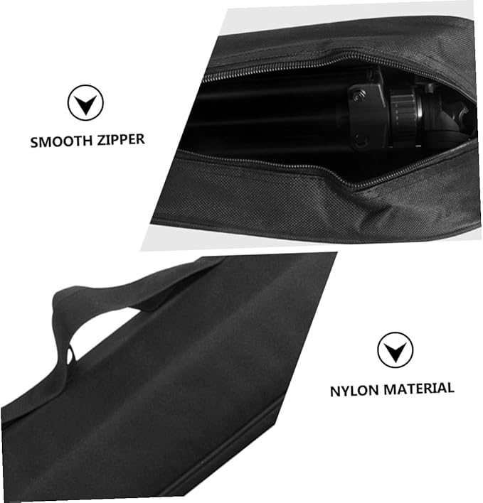 jojofuny Tripod Carrying Case 50cm Lightweight Padded Photography Storage Bag with Shoulder Strap for Outdoor Camera Tripod and Light Stand Organizer Black