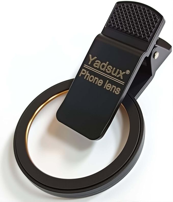 Portable Universal 52mm Thread Clip for Cell Phone Camera Assistant Lens and Effects Filters, for iPhone, Samsung and Other Camera Phone Lens Installation 52mm ND, CPL, UV and Other Filters.