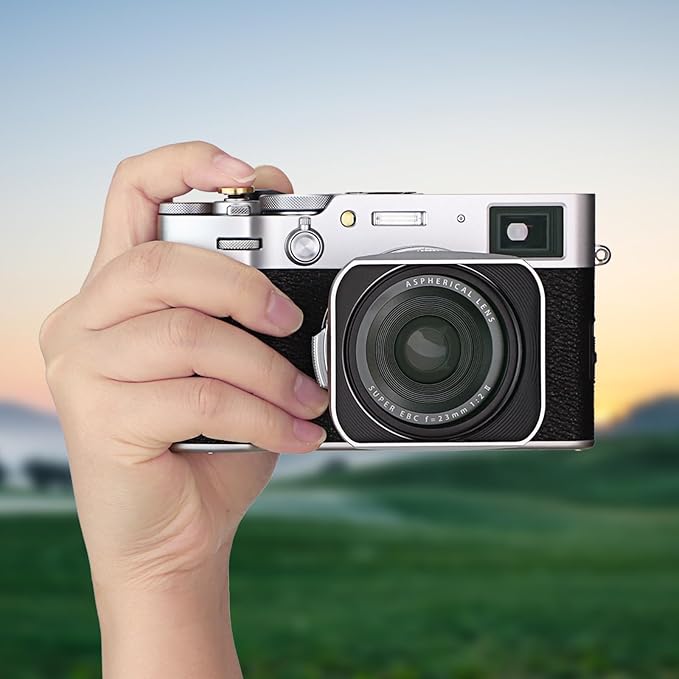 Haoge THB-X2B Metal Hot Shoe Thumb Up Rest Hand Grip for Fujifilm x100vi Fuji X100V Camera Black