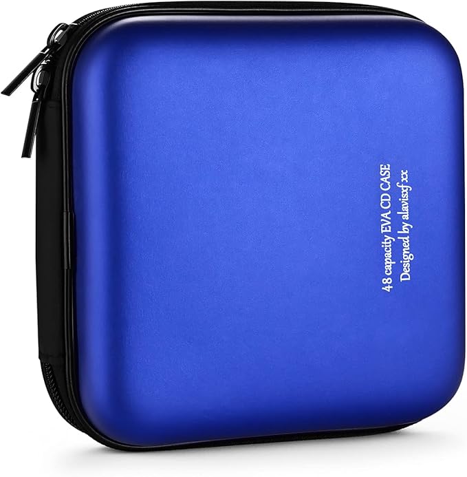 DVD Case, EVA CD Case Holder Storage Organizer Portable Protective DVD Wallet Holder for Car
