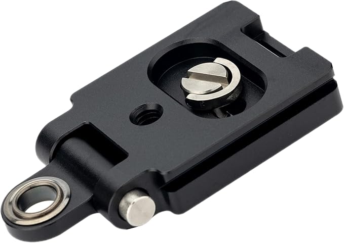 Kiorafoto 40MM Universal Arca Swiss Quick Release Plate with 1/4"-20 Screw & Adjustable Neck Strap Connect Eyelet for Tripod Ball Head, Camera Hand Wrist Strap Adapter Accessories