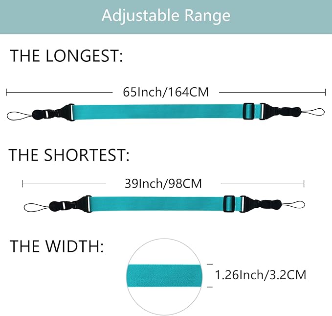 Adjustable Shoulder Strap:Comfortable iPad Strap Nylon Neck Lanyard for iPad/Samsung Tablet Case,Camera Binocular Crossbody Laptop Luggage Bag(Sky Blue)