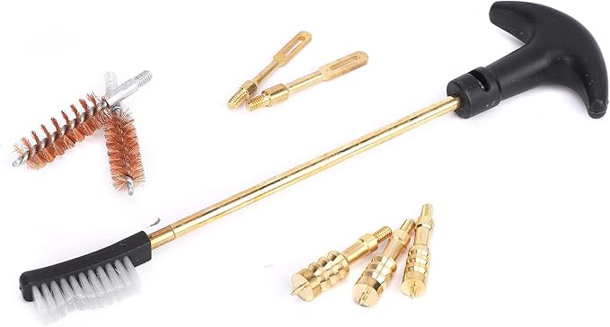 Fine Metal Pipe Fittings Dredge Nylon Brush Auto Electric Appliance Gaps Brush Set Cleaning Kit with Storage Bag for Car Home Office Stainless Steel Nylon Copper Wire 19.5x10.6x4cm