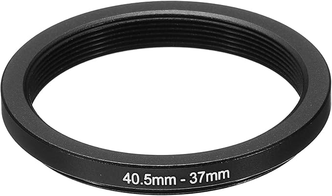 PATIKIL 40.5mm-37mm Metal Step Down Ring, Camera Lens Filter Adapter Ring Aluminum Filter Adapter Ring for Camera Lenses Hood, Black